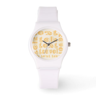 Montre Texte de présentation blanc
