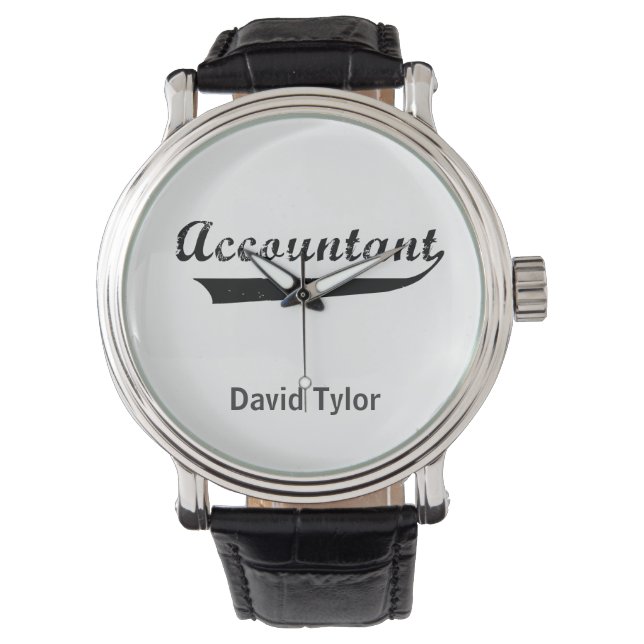 Montre Texte du Accountant Sports Style (devant)