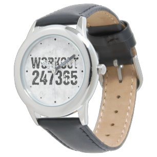 Montre Texte usé et rayé Workout 247365 rustique