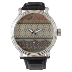 Montre Textile d'héritage avec les motifs décoratifs