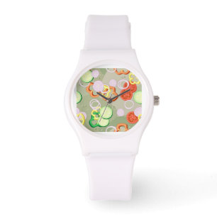 Montre Texture avec des tranches de légumes