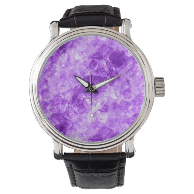 Montre Texture crumplée violette (devant)