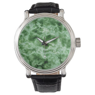 Montre Texture de marbre verte