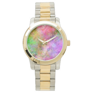 Montre Texture de verre opale colorée