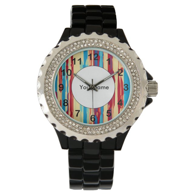 Montre Texture des aquarelles (devant)