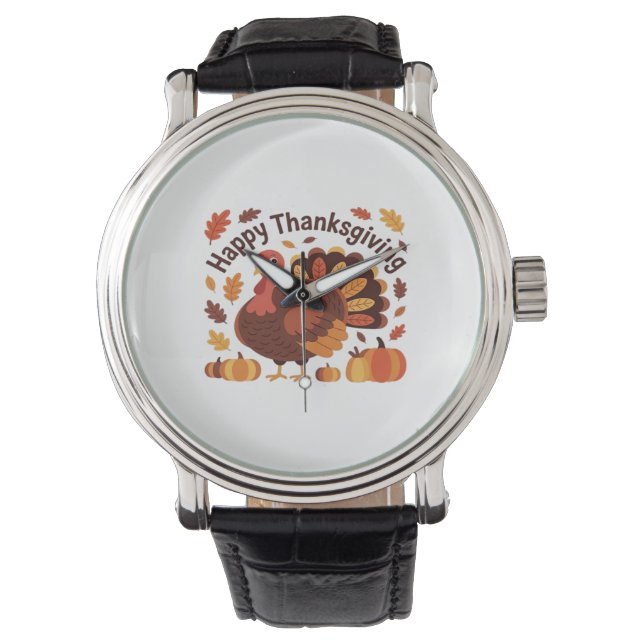 Montre Thanksgiving Turquie - Automne Vacances Classic Ov (devant)