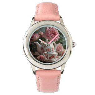 Montre Thé Rose de chou rose