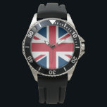 Montre The Union Jack British Flag<br><div class="desc">Watch with The Union Jack flag design. This United Kingdom flag design is a great way to show you are proud to be British.</div>
