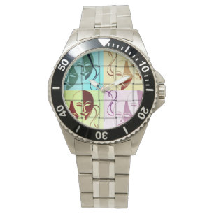 Montre Théâtre Masque Pop Art Watch