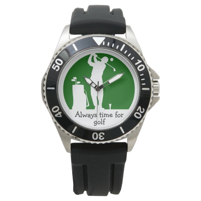 Montre Thème de golf Masculine masculin amusant (devant)