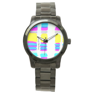 Montre Tie Dye style impression,