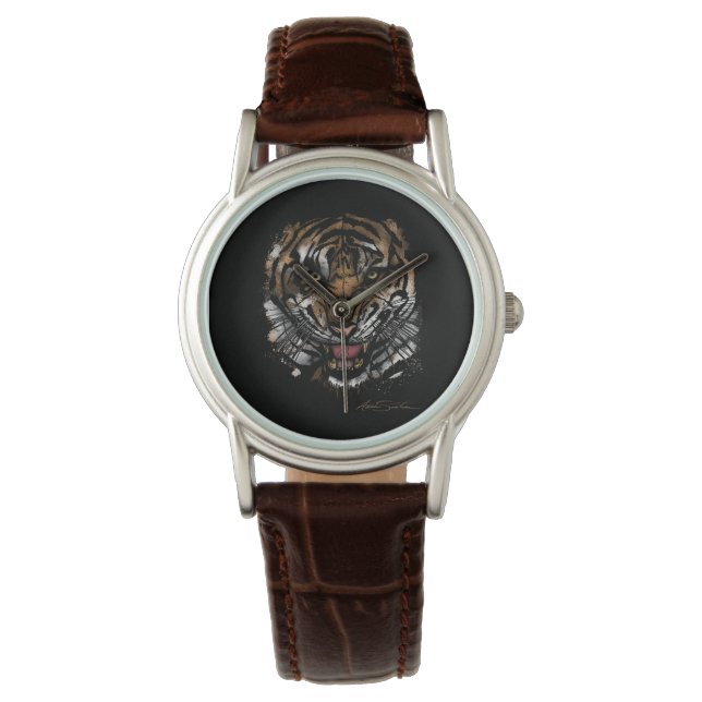 Montre Tiger face (conception de signature) (devant)