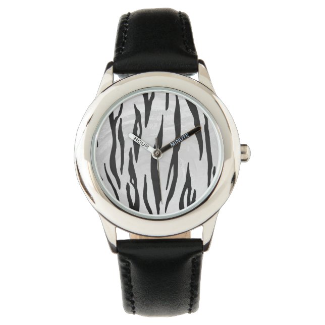 Montre Tiger noir et blanc (devant)