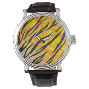 Montre Tiger noir et orange