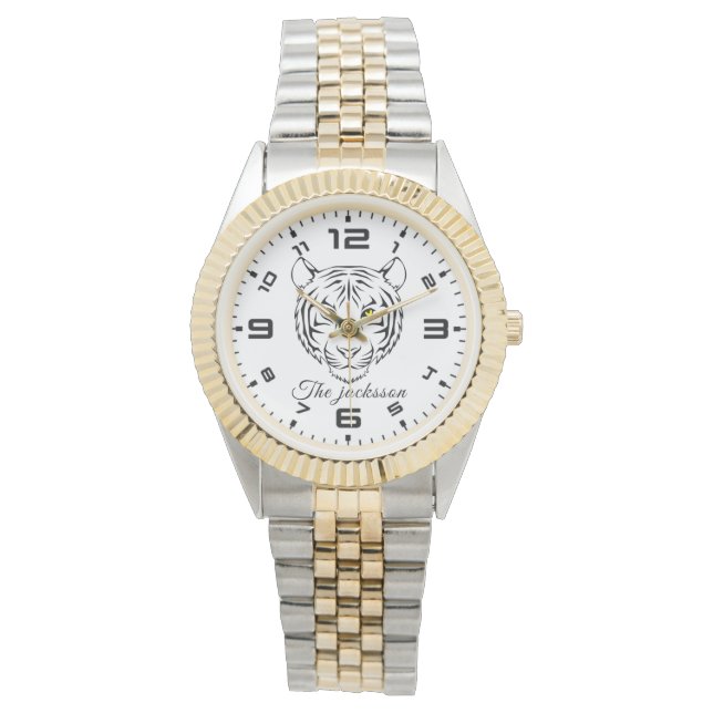 Montre tiger Nom Parties scintillant Strap Watch (devant)