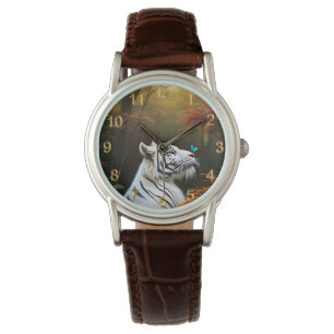 Montre Tigre Blanc Ces Moments D'Amour, Mesdames Regardez