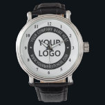 Montre Timbre personnalisé de l'entreprise<br><div class="desc">Logo d'entreprise personnalisé Timbre d'entreprise - Site Web personnalisé - Texte promotionnel Cadeau personnalisé professionnel - Ajouter votre logo - Image / Nom - Entreprise / Site Web - Information - Redimensionner et déplacer ou supprimer et ajouter des éléments / du texte avec outil de personnalisation. Choisissez / ajoutez votre...</div>