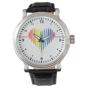 Montre Tir de coeur des couleurs de fierté