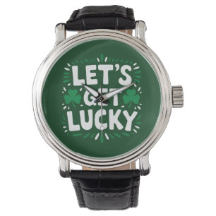 Montre Tirons la Chance Trèfle Drôle de la Saint-Patrick