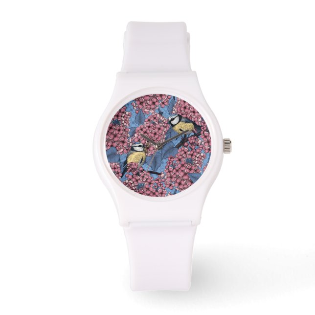 Montre Tit birds dans le jardin lilas (Recto)