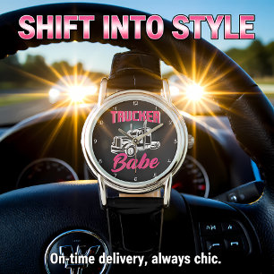 Montre Titre en six mots : Force rose et or pour camionne