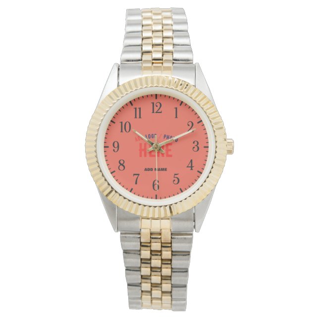 MONTRE TOMATE EN OR D'ARGENT MODERNE DE MARQUE ROUGE (devant)
