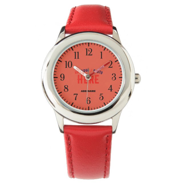 MONTRE TOMATE MODERNE MODERNE ET PERSONNALISABLE MARQUE R (devant)