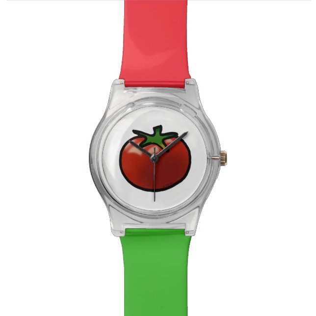 Montre tomate rouge (Fermer)