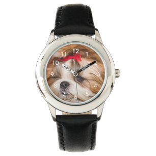 Montre Ton chien de chiot photo horloge visage