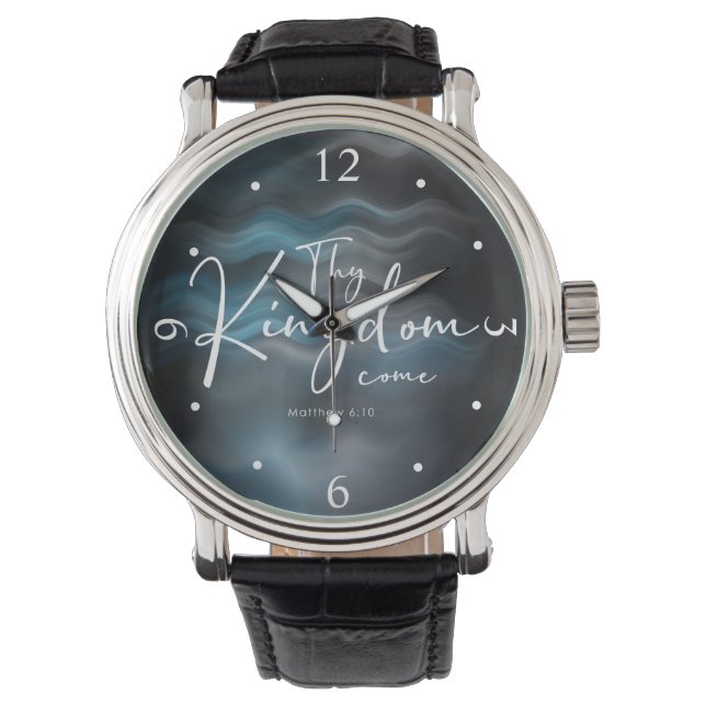 Montre Ton Royaume Venez Script Moderne Bible Verse (devant)