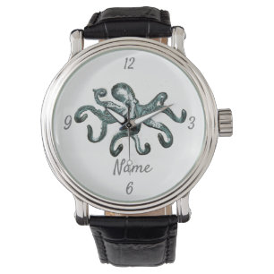 Montre Tonnerre octopus bleu