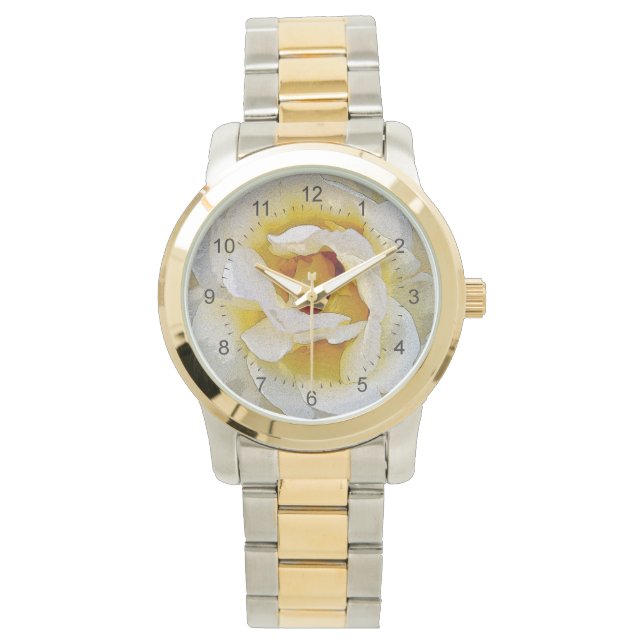 Montre tons blanc à jaune (devant)