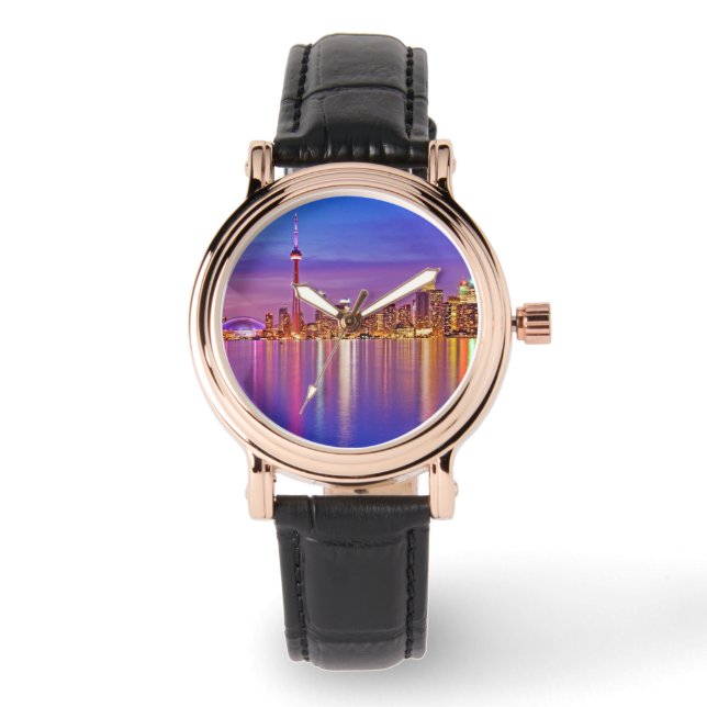 Montre Toronto Skyline au crépuscule (Recto)