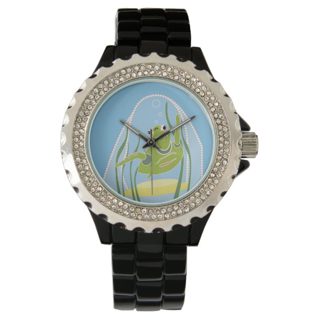 Montre Tortue de mer mignonne (devant)