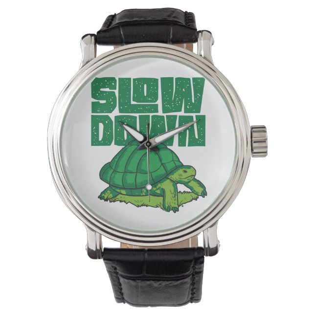 Montre Tortue de mer ralentie (devant)
