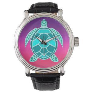Montre Tortue turquoise bleu vert turquoise