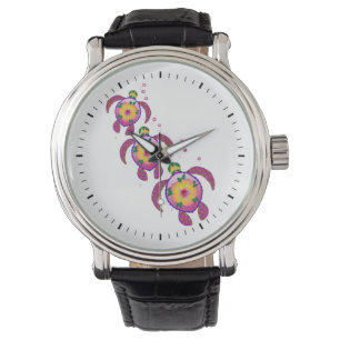 Montre Tortues de Honu hawaïennes tropicales