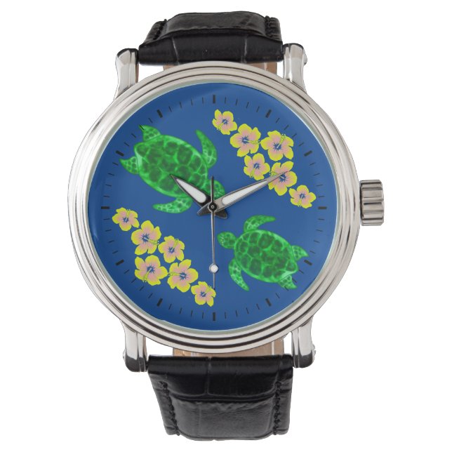 Montre Tortues de mer vertes (devant)