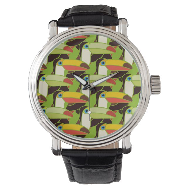 Montre Toucans colorés (devant)