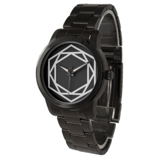 Montre Tour (-) / Bracelet noir surdimensionné sur mesure