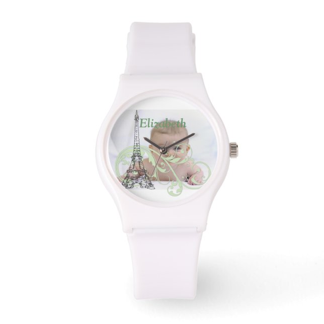 Montre Tour Eiffel et manuscrits (Recto)