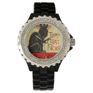 Montre Tournée du Conversation noir Art nouveau