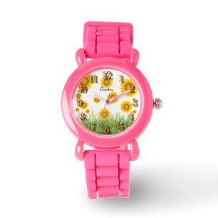 Montre Tournesol doux et élégant Whimsical