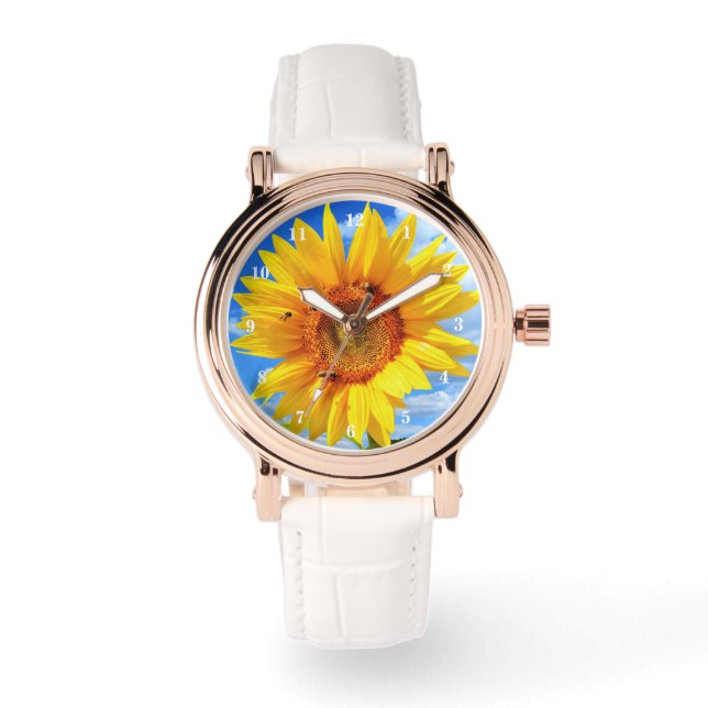 Montre Tournesol et Abeilles (Recto)