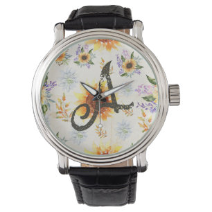 Montre Tournesol floral