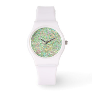 Montre Tournures 3D colorées psychédéliques