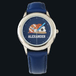 Montre Tous les sports Star<br><div class="desc">CLIQUEZ SUR LA PERSONNALISER ! POUR MODIFIER LA COULEUR ARRIÈRE - PLAN. Design à thème sportif.</div>