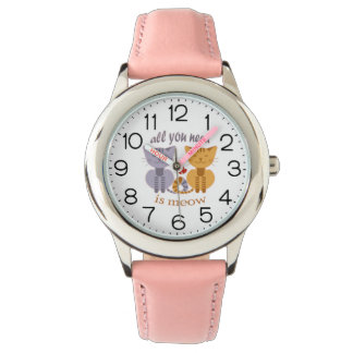 Montre Tout ce dont vous avez besoin est moi chats de la 