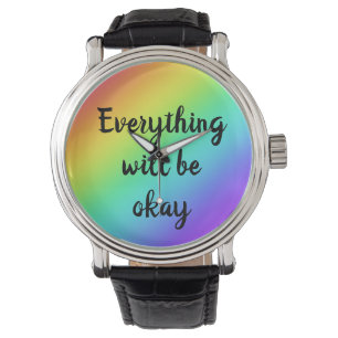 Montre "Tout ira bien" Rainbow Watch