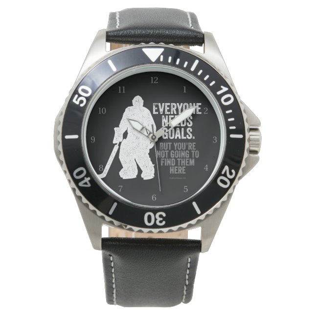 Montre Tout le monde a besoin de buts (Hockey) Wristwatch (devant)